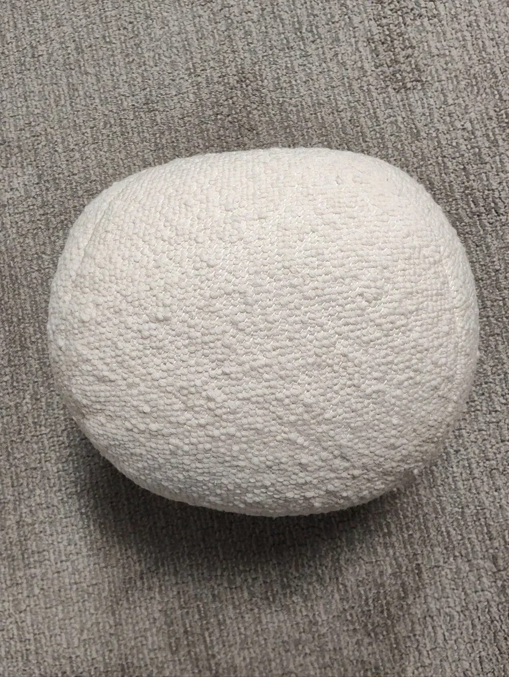 Crate & Barrel Biella Wool Cotton Blend Textured 12x12 Sphere Throw Pillow - EUC